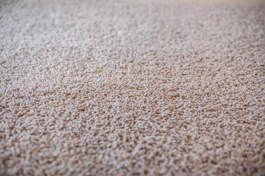 Close up of a polyester carpet